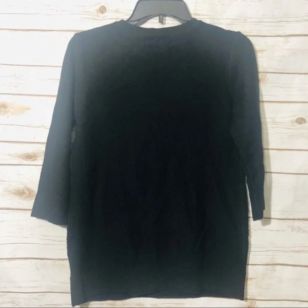 Karen Scott women’s horizontal cable knit sweater petite SM - Picture 5 of 6